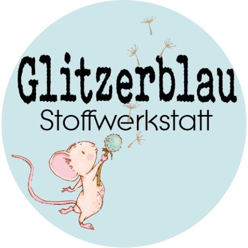 Glitzerblau Stoffwerkstatt